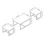 Hanah Home Levada - Walnut Mesas Nido